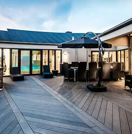 Stort Luksus Sommerhus Terrasse