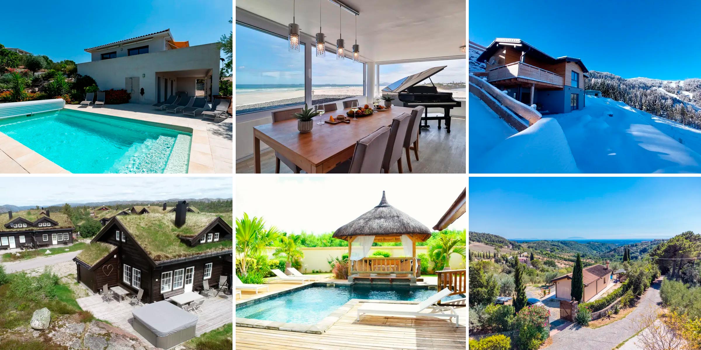 Wusstest du, dass wir auch Ferienhäuser in Europa vermieten?