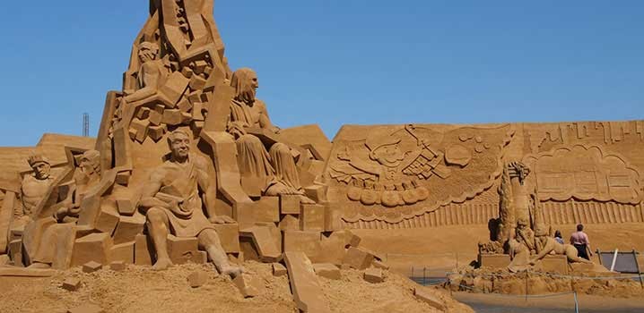 Soendervig sandskulptur kunst