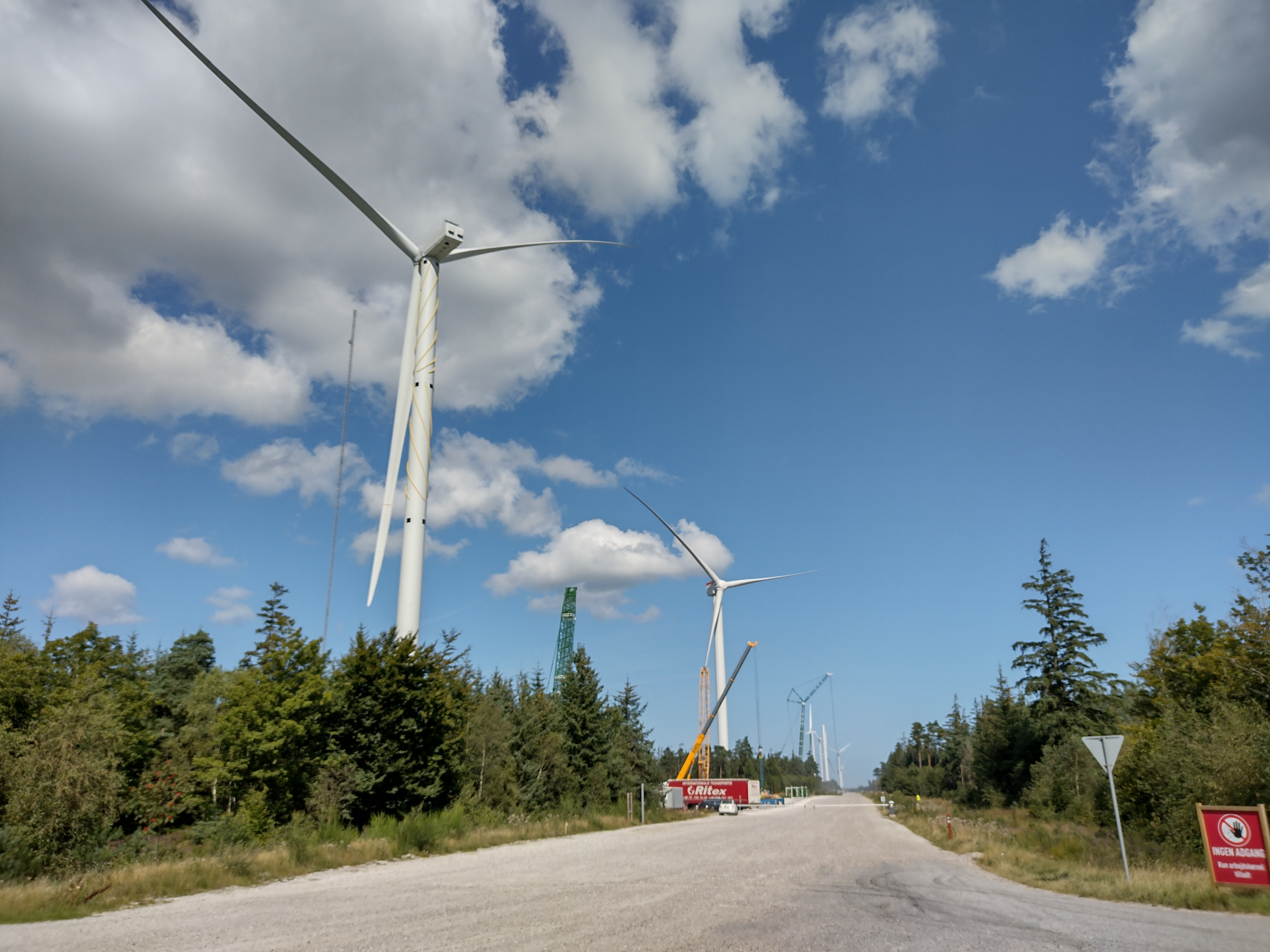Testfeld Østerild mit Windkraftanlagen