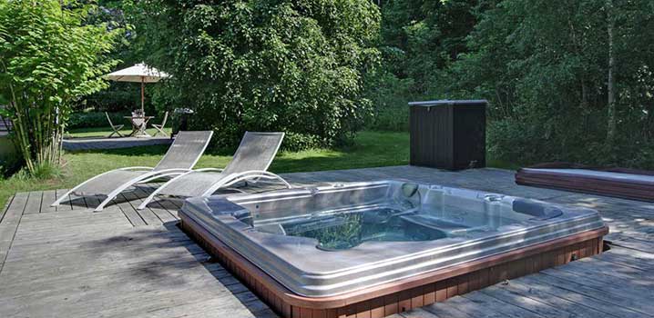 Ferienhaus mit Whirlpool